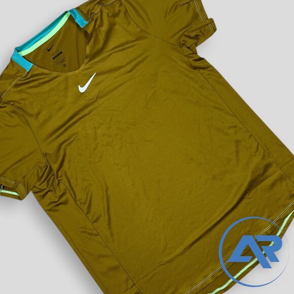 Nike Dri-FIT Court Advantage Tennis Shirt Men's Size Large Slim Fit DR6548-716 - Picture 5 of 5